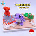 Cute Flexi Komodo Dragon Diorama
