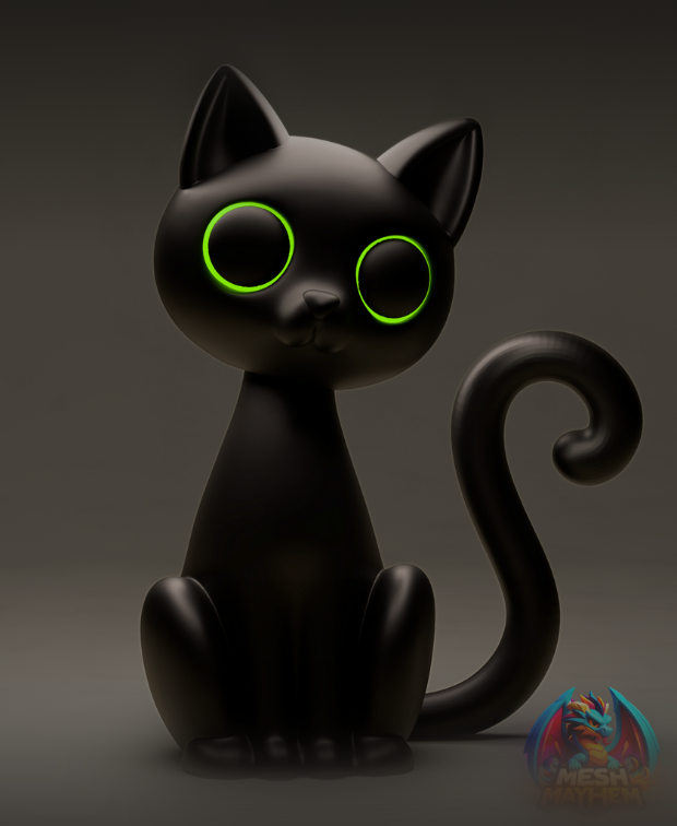 Midnight Meowster Black Cat