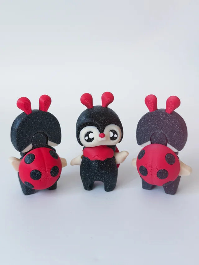 Lady Bug Pixie colorful 3D printed product