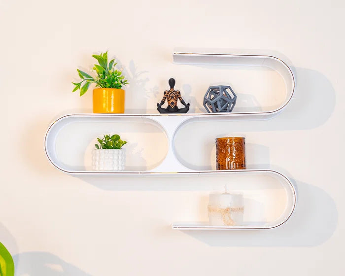 Loop Curved Wall Shelf – 3D Printed Home Decor