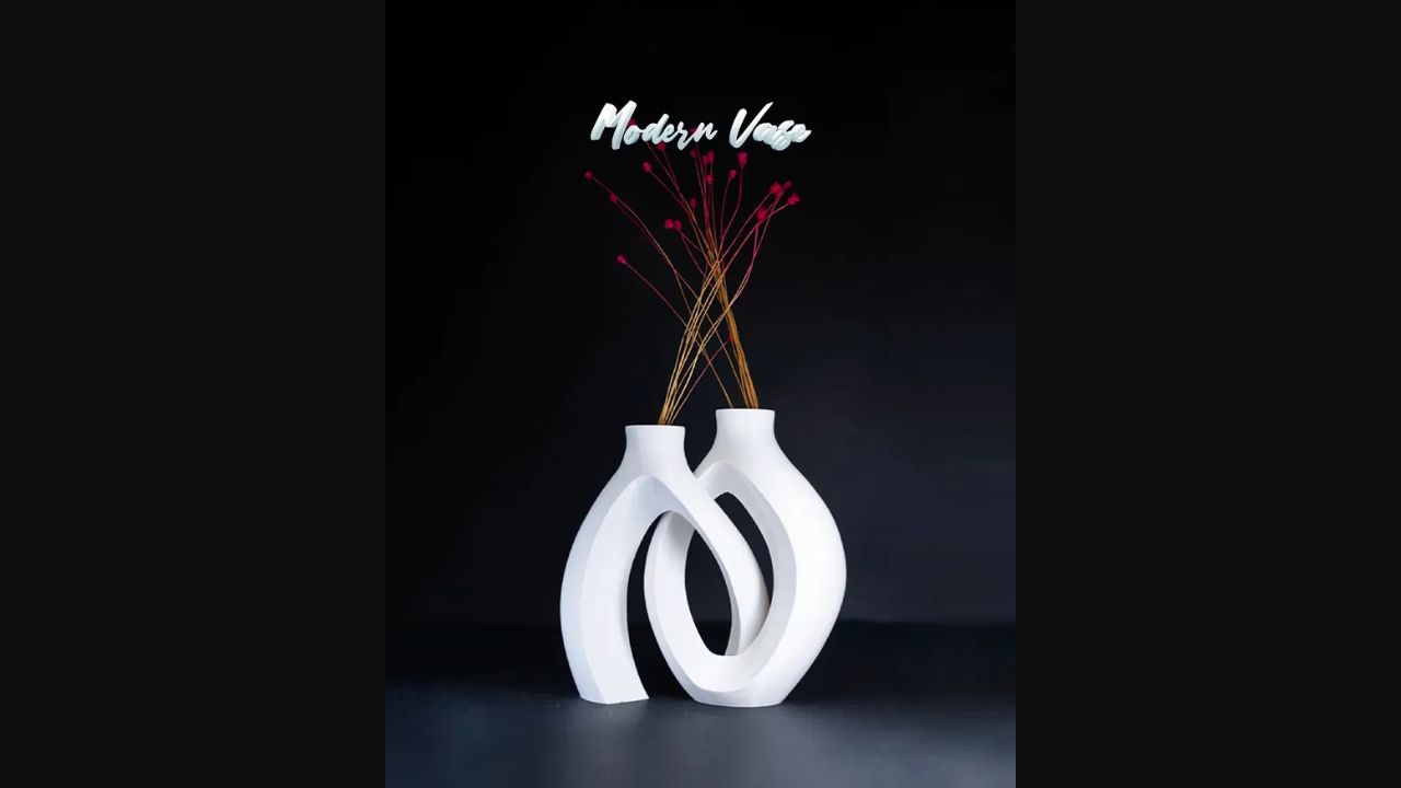 Modern Vase – 3D Printed Contemporary Home Decor