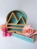Mountain Book Tracker with Bookmark colorful 3D printed product