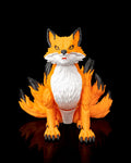 Articulated Multi-Tailed Fox – 3D Printed Fantasy Figure
