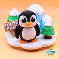 Cute Penguin Diorama colorful 3D printed product