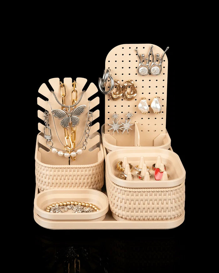 Rattan Glow Jewelry Organizer – 3D Printed