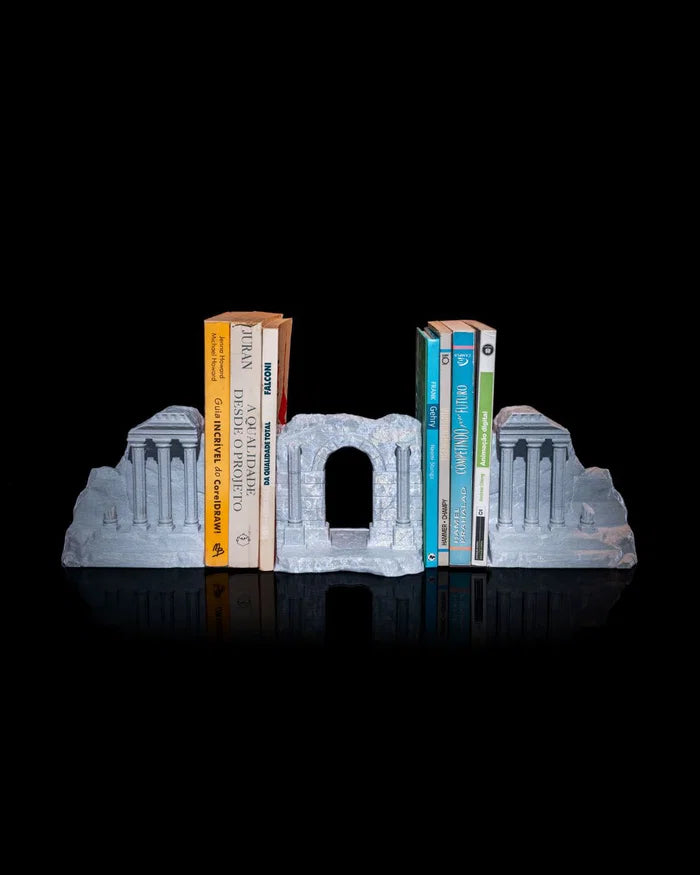 Ruined Stone Bookend – 3D Printed Shelf Decor