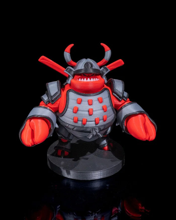 Samurai Crab – 3D Printed Fantasy Sea Animal Figurine