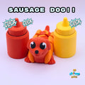 Cute Flexi Sausage Dog colorful 3D printed product
