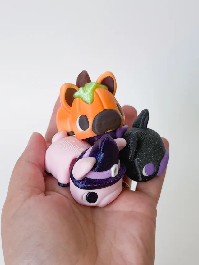 Spooky Piggy Boops colorful 3D printed product