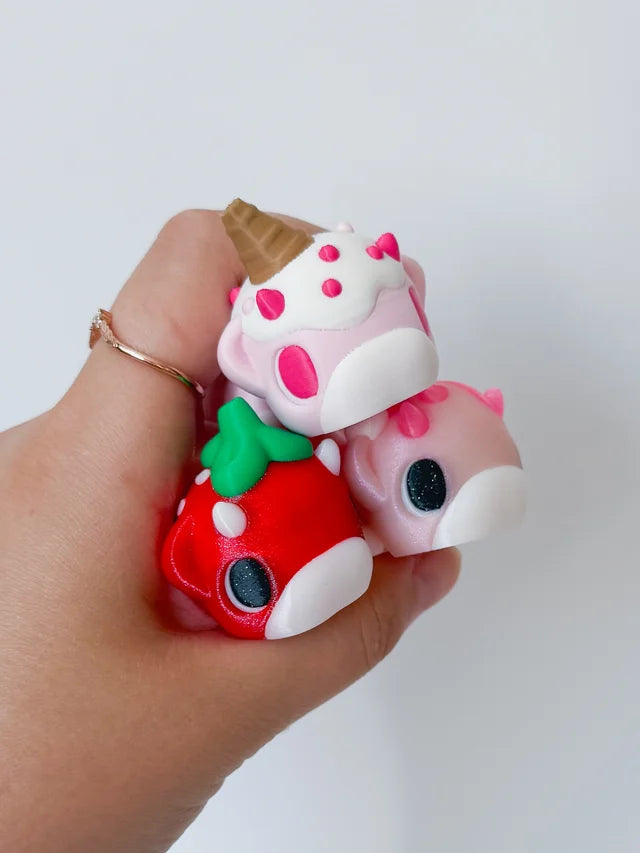 Sweet Cow Boops colorful 3D printed product