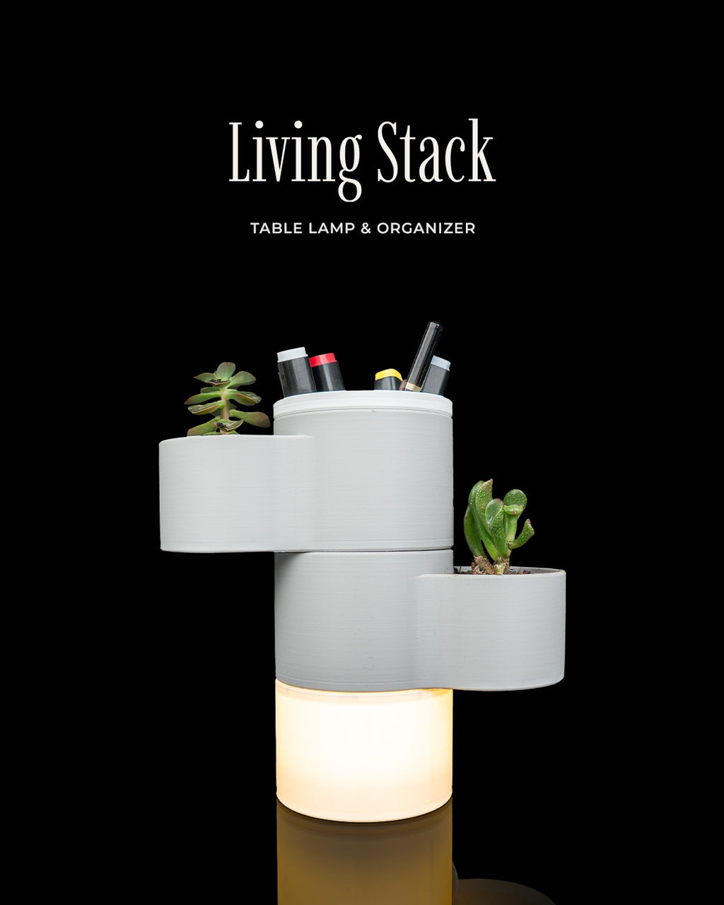 Living Stack - Table Lamp & Organizer
