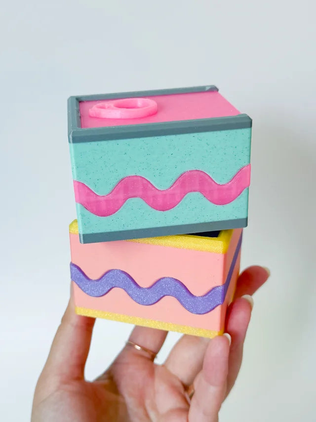 Tin Container colorful 3D printed product