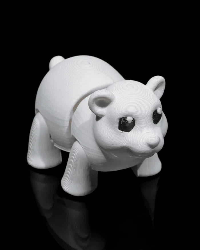 Tiny Polar Bear – 3D Printed Mini Animal Figurine