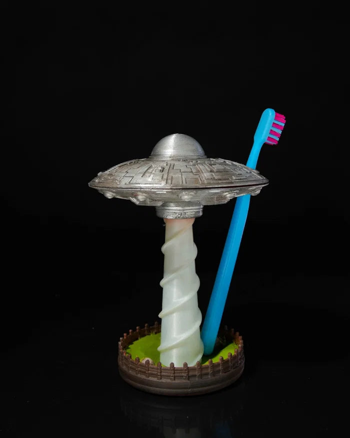 UFO Toothbrush Holder – 3D Printed Bathroom Organizer