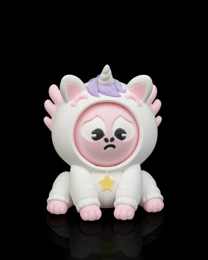 Unicorn Axolotl – 3D Printed Mood Toy